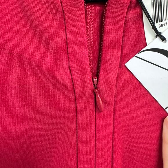 NWT Diane Von Furstenberg Red Short Sleeve Saturn Full Front Zip Dress 10 - Picture 4 of 10